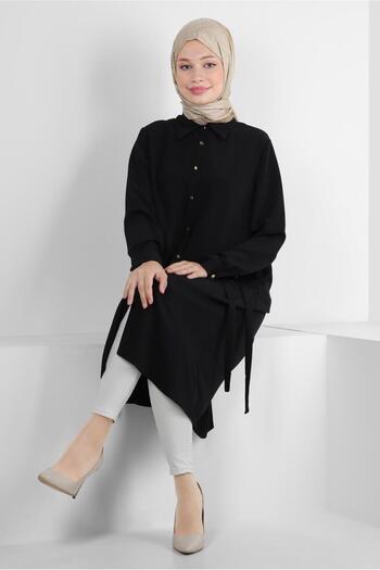 Alvina Lace Up Buttoned Tunic - 43859