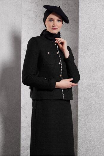 Alvina 30506 Model Buttoned Skirt Set