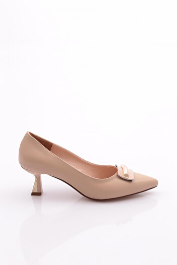 DGN Women's Heeled Shoes Dark Beige 2163102621