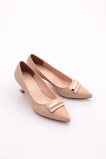 DGN Women's Heeled Shoes Dark Beige 2163102621