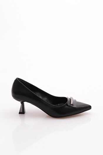 DGN Women's High Heel Shoes Black Metallic 2163102621
