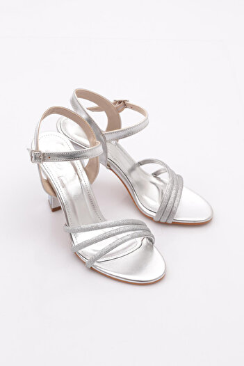 DGN Women's Heeled Shoes Silver 71333534