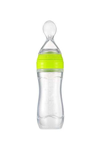 HALAMODO Food Dispensing Spoon Juice Cereal Feeding Bottle