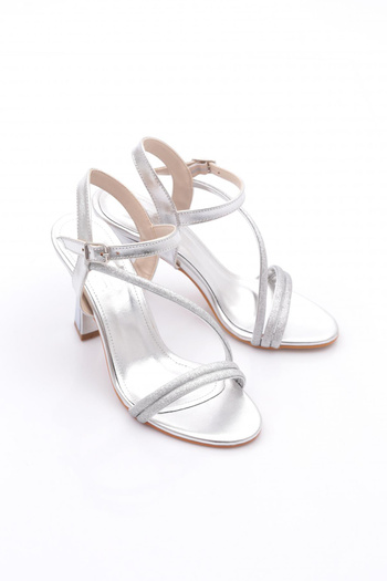 DGN Women's Heeled Shoes Silver 71323534