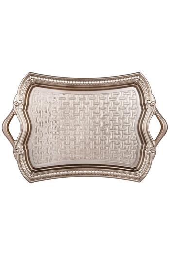 FARİKA 6-person Elisa Metal Tray (WHITE)
