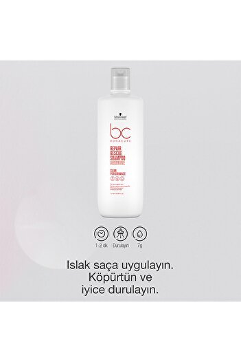 Bonacure BC Bonacure Repair Rescue Zarar görmüş ve yıpranmış saçı mükemmel bir şekilde Onarıcı Şampuan 1000ml