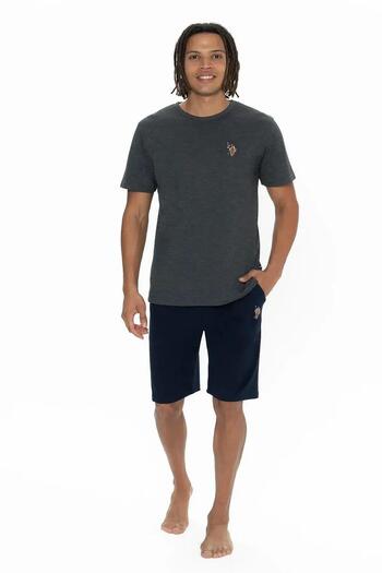 U.S. Polo Assn. Πόλο Ασν. 18904 Αθλητικό σορτς με μισό μανίκι με λαιμόκοψη