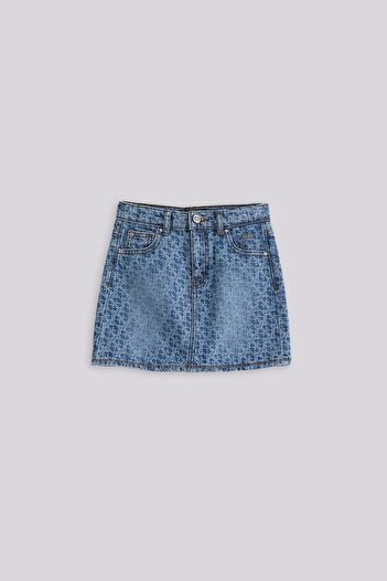 Guess Fusta albastra pentru fete Bg Store