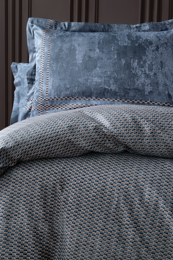 Yataş Fayel Double Satin Duvet Cover Set - Brown