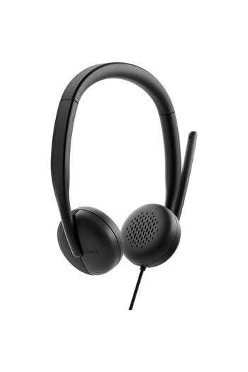 Dell DELL WH3024 Stereo Headphones, Microphone, ANC, Wired (Black)