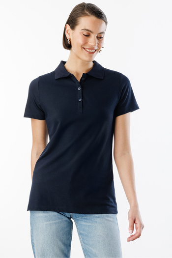 GENIUS STORE Γυναικείο T-Shirt Basic Polo Neck ΓΥΝΑΙΚΕΙΟ-POLOYAKA
