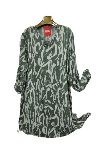 elma abone Plus Size Viscosa Lace Tunic