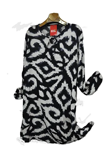 elma abone Plus Size Viscosa Lace Tunic
