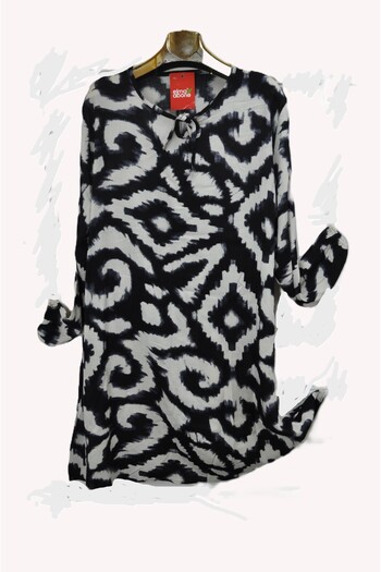 elma abone Plus Size Viscosa Lace Tunic