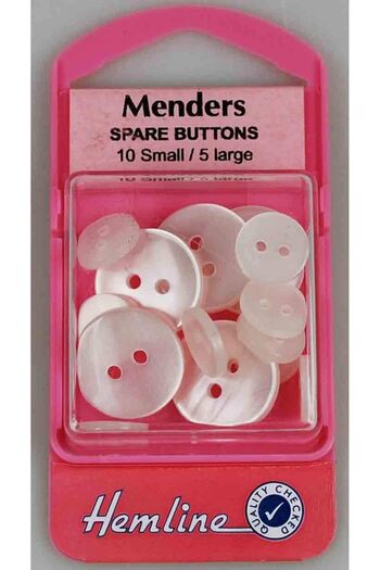 Hemline MENDER BUTTON; 15 PCS PER BOX / 785