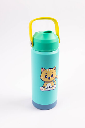 Cocobee Insulated Stainless Steel Water Bottle, Leakproof,odour Free, Soft Handle Grip, 500ml, 3years Green