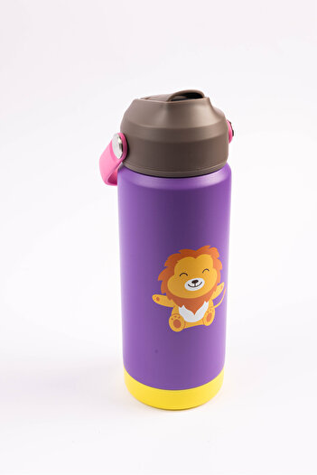 Cocobee Insulated Stainless Steel Water Bottle, Leakproof,odour Free, Soft Handle Grip, 500ml,3 Years Purple
