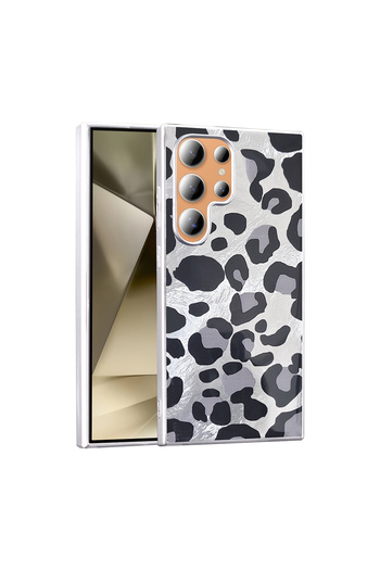 ZM STORE Samsung Galaxy S25 Ultra Compatible Case Shiny Patterned Stylish Style Mep Cover