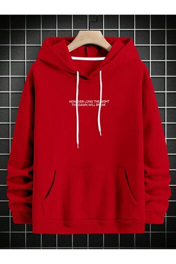 PENTHİLUS Men's Loose Gesture Printed Long Sleeve Sweatshirt