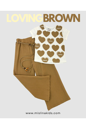 mislina kids Loving Trousers & T-Shirt Girl's Combination
