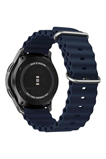 Generic Ocean Band Compatible with Samsung Gear S3 Frontier/Classic, 22mm Adjustable Soft Silicone Sport Loo