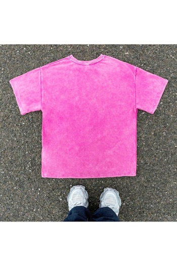 Touz Moda Cherrıes Printed Oversize T-Shirt