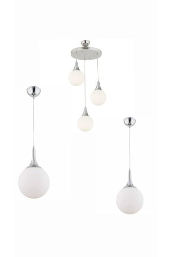 HubRom Set Mirrors HubRom, DAMLA 3062-03Y-CH 35x70 cm 3xE27-60W Crom/ 2 x Pendul HubRom, DAMLA Crom