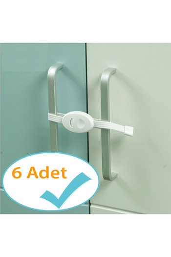 Evokids Double Door Hanging Cabinet Lock (6 Pcs)