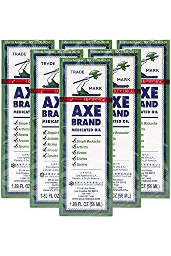 Axe (6) - Brand Medicated Oil (1.89 Fl. Oz. - 56 Ml.) - 6 bottles