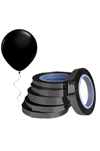Onay Store Balloon String Gift Wrap and Ribbon with Black Metallized Raffia 25 Meters