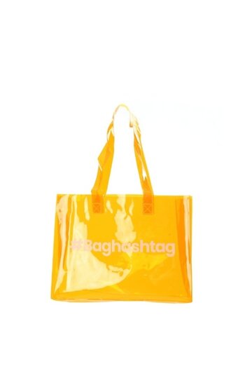 Baghashtag Orange Transparent Beach Bag