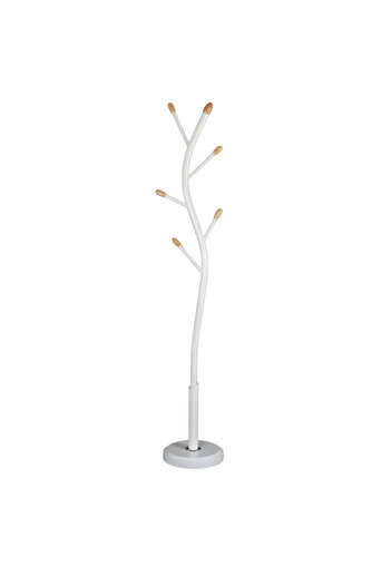 Generic Elegant and modern vertical clothes hanger for hanging clothes and jackets, white color