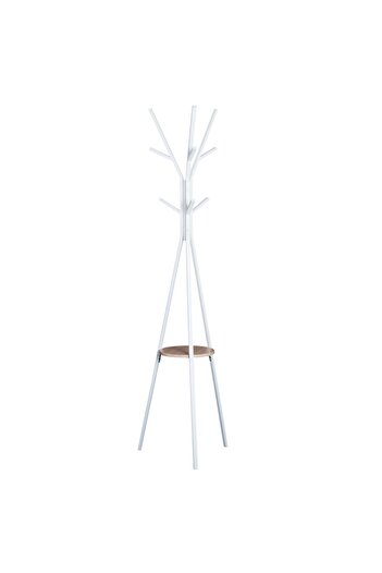 Generic Elegant and modern vertical clothes hanger for hanging clothes and jackets, white color