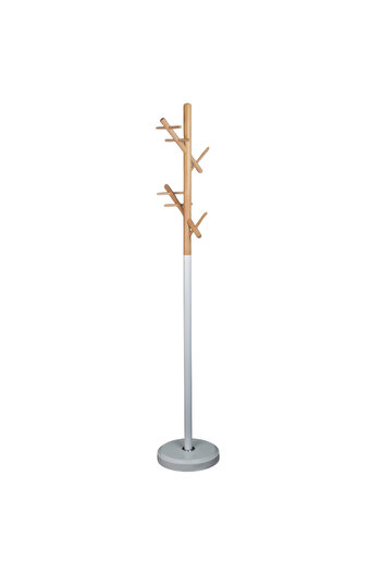 Generic Elegant and modern vertical clothes hanger for hanging clothes and jackets, white color