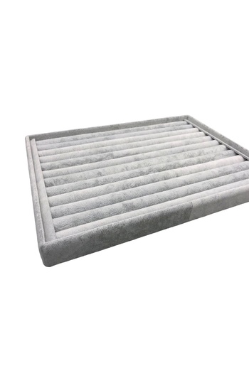 MeGass Dekor Domestic Production Large Size Suede Fabric Gray Color 34/24 Cm Hot Dog Drawer Ring Stand