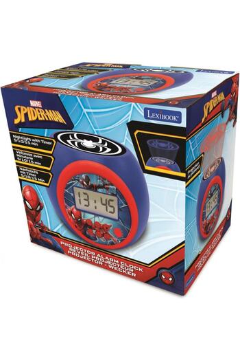 LEXIBOOK Alarm Clock With Projector, Spider-Man, LEXIBOOK