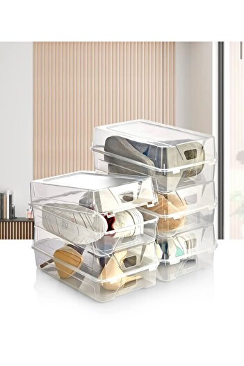 Askıcı Men's Shoe Box 3 Pieces Transparent