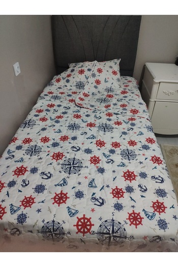 Coperta Gemici Çocuk Tek Kişilik Ranforce Pike Takımı (Pike+Çarşaf+Yastık Kılıfı)