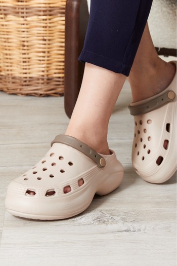 pasyone Beige Women's Daily Comfortable Slippers