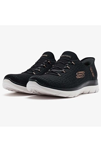 SKECHERS Summits Classy Night 150128Tk Slip-Ins Unisex Sports Shoes Black-White