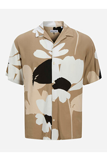 Jack & Jones Graphic Print Resort Collar Shirt