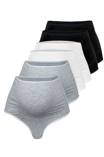BEGATEKS Εσωρούχα εγκυμοσύνης Stretchy High Waist Cotton Comfort Πακέτο 6 τεμαχίων