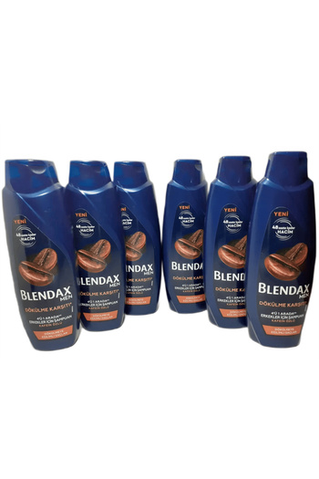 Blendax Men Anti Shipping 4 in 1 Shampoo with Cafein Extract 500 ml X 6 Pieces