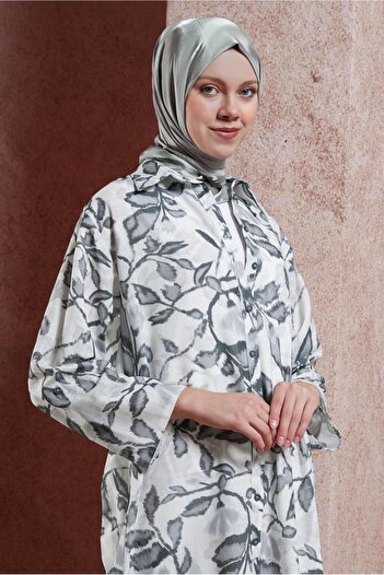 Alvina Linen Tunic 44769 - Patterned and Effect