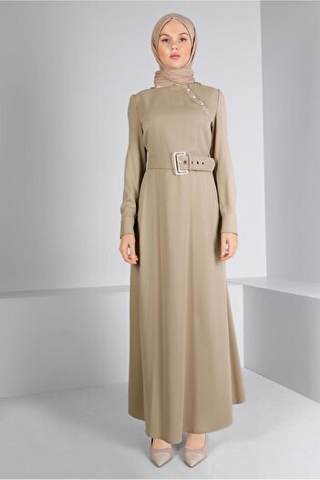 Alvina BELTED BUTTONED DRESS 43382