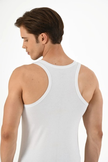 Mfö Life İç Giyim 6 Pieces Strappy Ribbed Woven Rambo Men's Athlete 1St Quality Made from 100% Cotton Yarns.