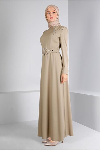 Alvina BELTED BUTTONED DRESS 43382