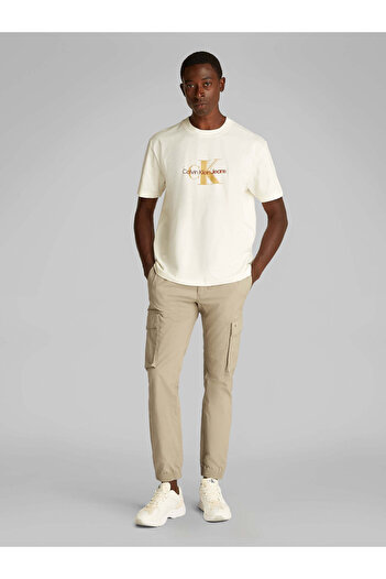 Calvin Klein Erkek Gri Kargo Pantolon