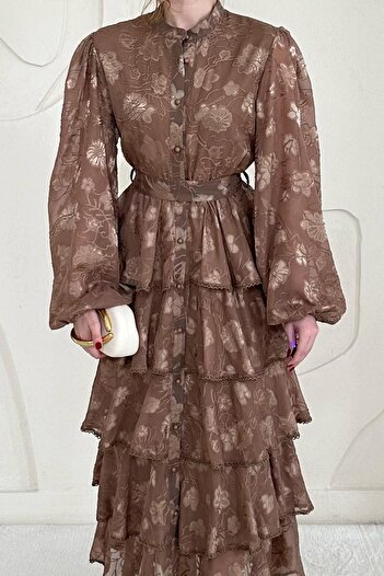 Elbee Fashion Woman Φόρεμα με στρώσεις με στρώσεις