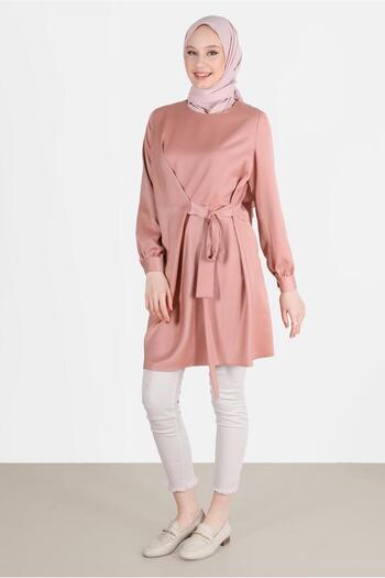 Alvina TIE-DETAIL TUNIC WITH ZIPPER ON THE BACK 42585